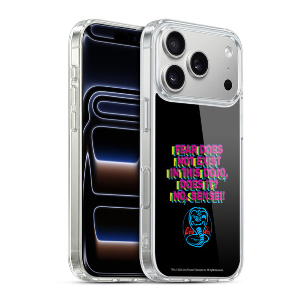 Cobra Kai Graphics 2 Dojo Quote Logo Soft Gel Case for Apple iPhone 17 Pro