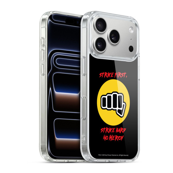 Cobra Kai Graphics 2 No Mercy Logo Soft Gel Case for Apple iPhone 17 Pro