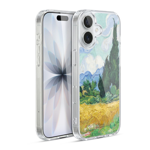 The National Gallery Art A Wheatfield With Cypresses Soft Gel Case for Apple iPhone 17