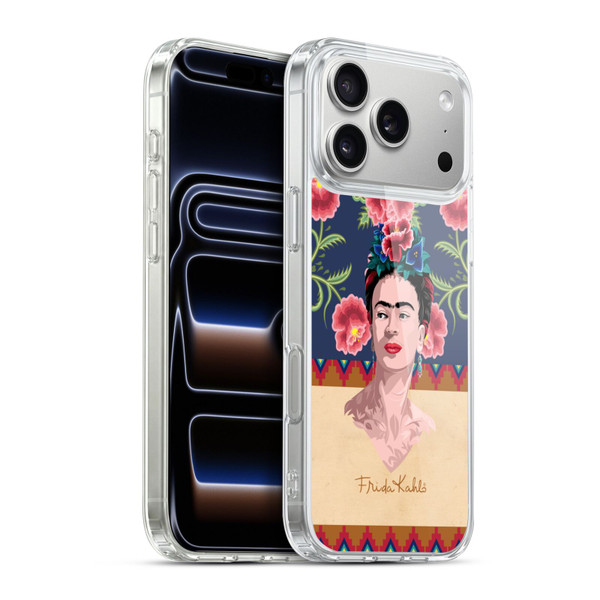 Frida Kahlo Portrait Red Soft Gel Case for Apple iPhone 17 Pro Max