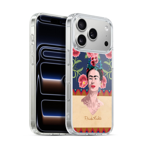 Frida Kahlo Portrait Red Soft Gel Case for Apple iPhone 17 Pro
