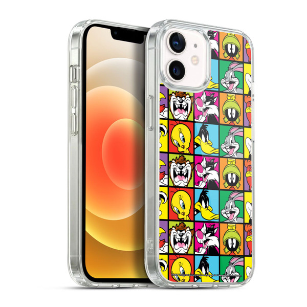 Looney Tunes Patterns Tiles Soft Gel Case for Apple iPhone 12 / iPhone 12 Pro & MagSafe