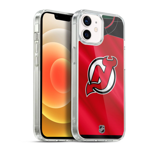 NHL New Jersey Devils Jersey Soft Gel Case for Apple iPhone 12 / iPhone 12 Pro & MagSafe