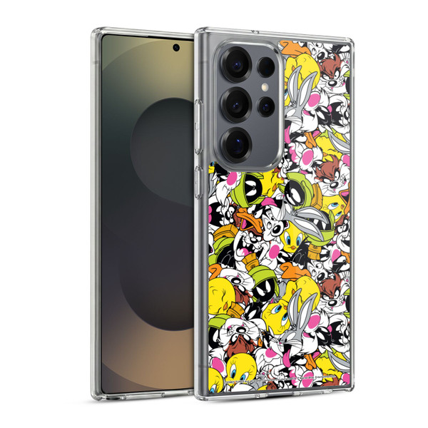 Looney Tunes Patterns Group Soft Gel Case for Samsung Galaxy S25 Ultra & MagSafe