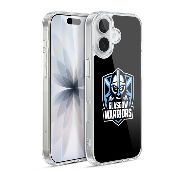 Glasgow Warriors Logo Plain Black Soft Gel Case for Apple iPhone 17