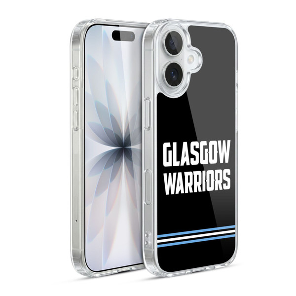 Glasgow Warriors Logo Text Type Black Soft Gel Case for Apple iPhone 17