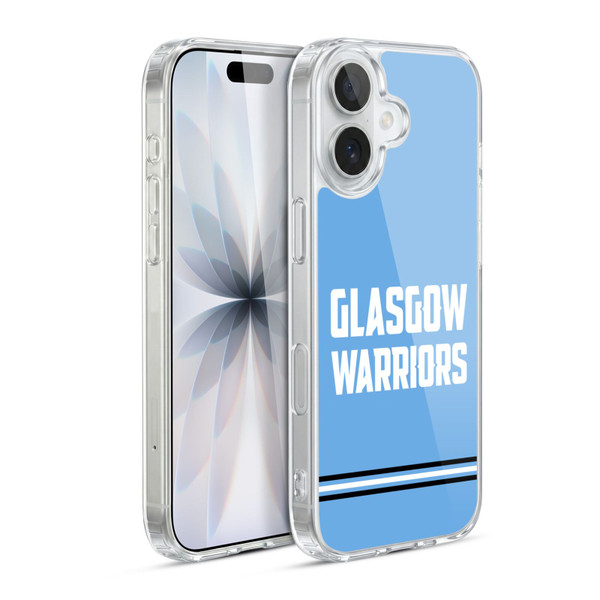 Glasgow Warriors Logo Text Type Blue Soft Gel Case for Apple iPhone 17