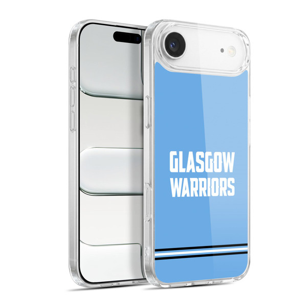 Glasgow Warriors Logo Text Type Blue Soft Gel Case for Apple iPhone 17 Air