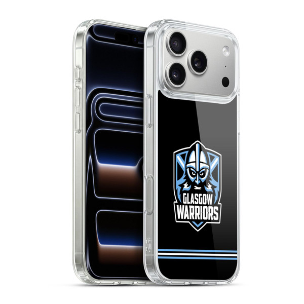 Glasgow Warriors Logo Stripes Black Soft Gel Case for Apple iPhone 17 Pro Max