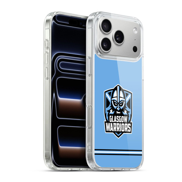 Glasgow Warriors Logo Stripes Blue Soft Gel Case for Apple iPhone 17 Pro Max