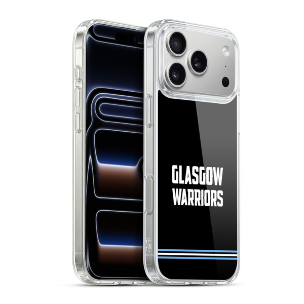 Glasgow Warriors Logo Text Type Black Soft Gel Case for Apple iPhone 17 Pro Max
