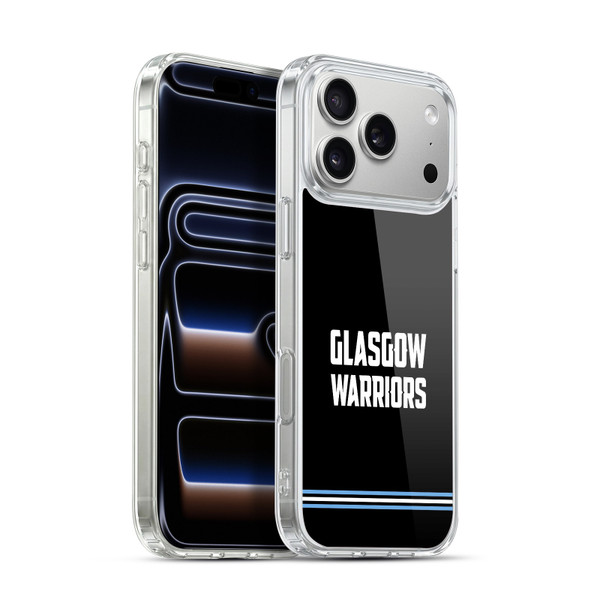 Glasgow Warriors Logo Text Type Black Soft Gel Case for Apple iPhone 17 Pro Max