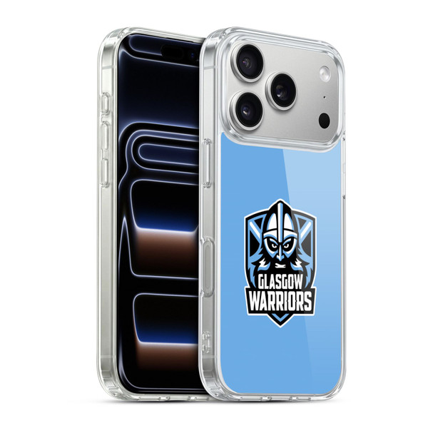 Glasgow Warriors Logo Plain Blue Soft Gel Case for Apple iPhone 17 Pro
