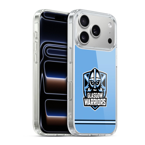 Glasgow Warriors Logo Stripes Blue Soft Gel Case for Apple iPhone 17 Pro