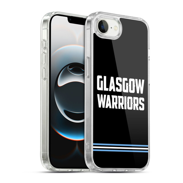 Glasgow Warriors Logo Text Type Black Soft Gel Case for Apple iPhone 16e / Apple iPhone 17e & MagSafe