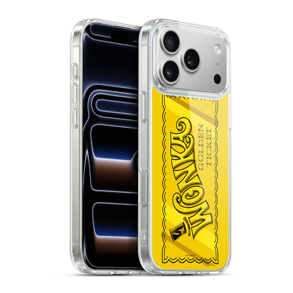 Willy Wonka and the Chocolate Factory Graphics Golden Ticket Soft Gel Case for Apple iPhone 17 Pro Max