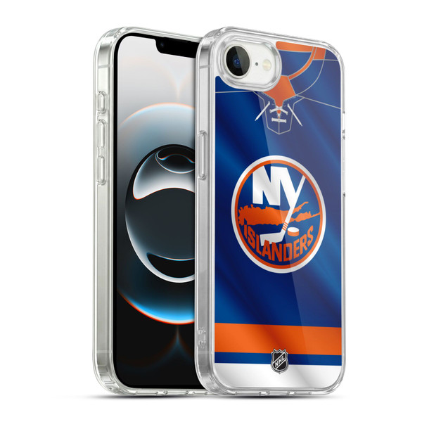 NHL New York Islanders Jersey Soft Gel Case for Apple iPhone 16e / Apple iPhone 17e & MagSafe