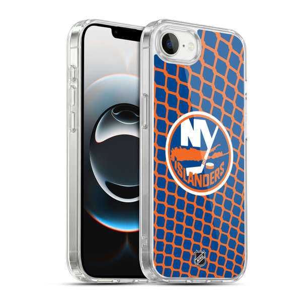 NHL New York Islanders Net Pattern Soft Gel Case for Apple iPhone 16e / Apple iPhone 17e & MagSafe