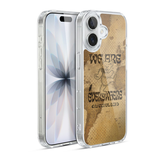 Grateful Dead Graphics Bear Vintage Soft Gel Case for Apple iPhone 17