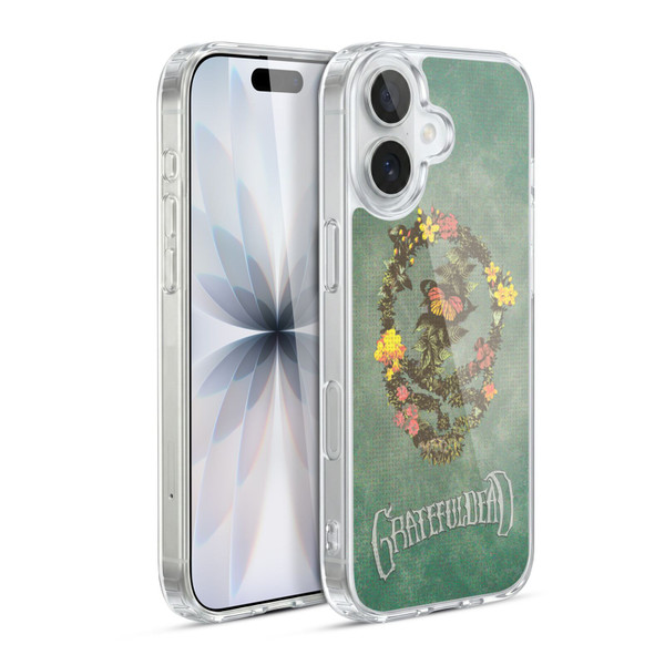 Grateful Dead Graphics Floral Logo Soft Gel Case for Apple iPhone 17