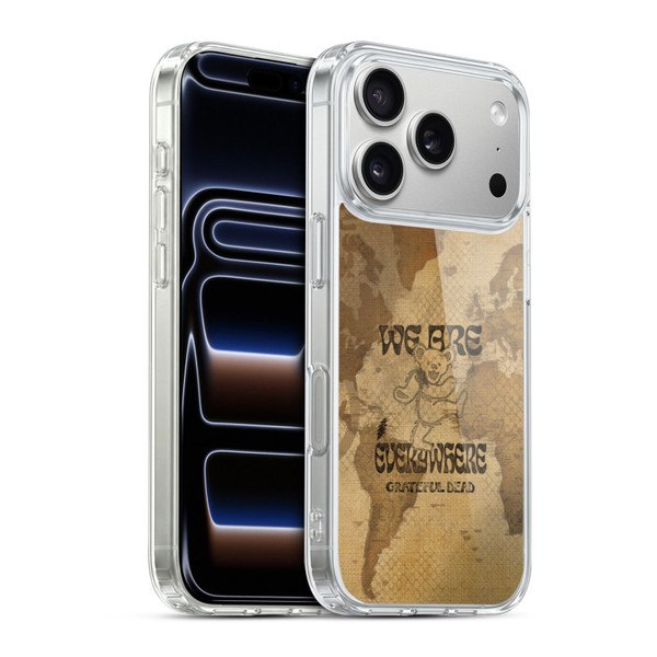 Grateful Dead Graphics Bear Vintage Soft Gel Case for Apple iPhone 17 Pro