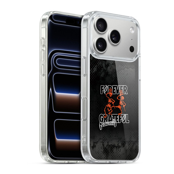 Grateful Dead Graphics Dancing Skeletons Soft Gel Case for Apple iPhone 17 Pro