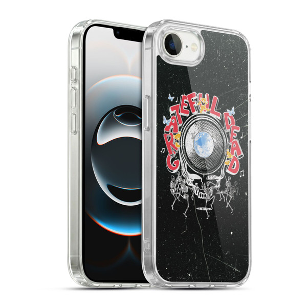 Grateful Dead Graphics Black Soft Gel Case for Apple iPhone 16e / Apple iPhone 17e & MagSafe