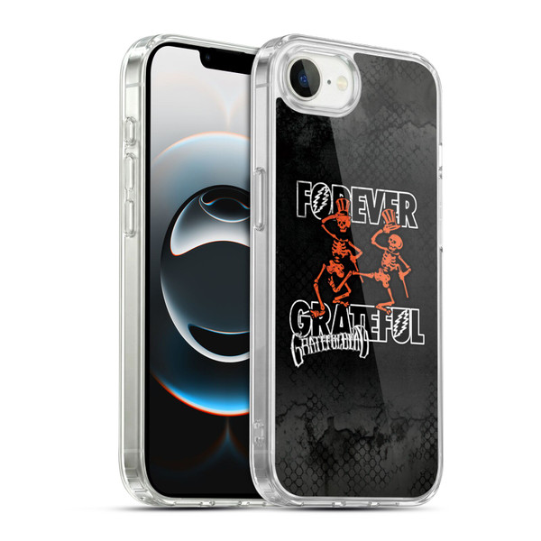 Grateful Dead Graphics Dancing Skeletons Soft Gel Case for Apple iPhone 16e / Apple iPhone 17e & MagSafe