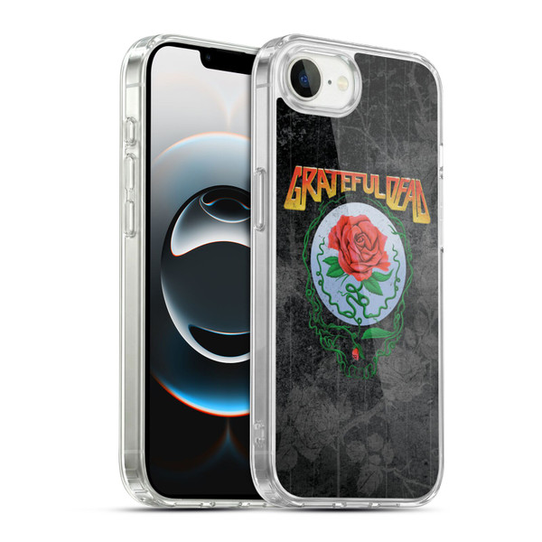 Grateful Dead Graphics Distressed Rose Soft Gel Case for Apple iPhone 16e / Apple iPhone 17e & MagSafe