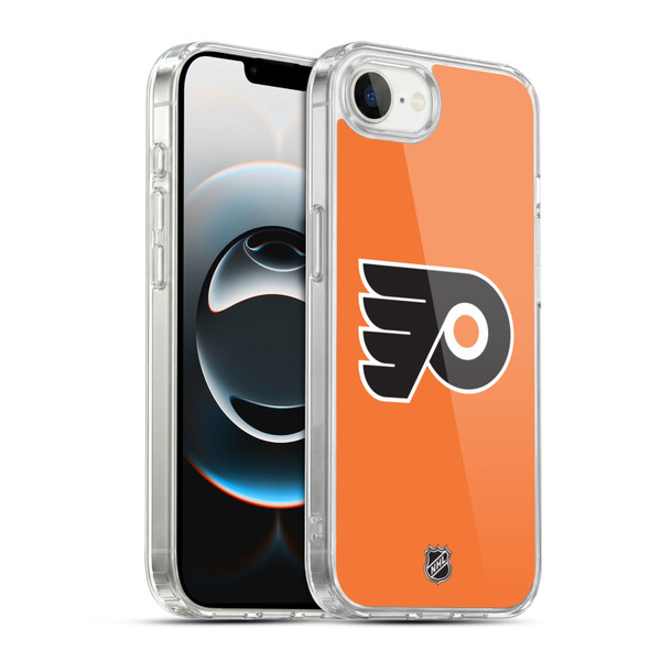 NHL Philadelphia Flyers Plain Soft Gel Case for Apple iPhone 16e / Apple iPhone 17e & MagSafe