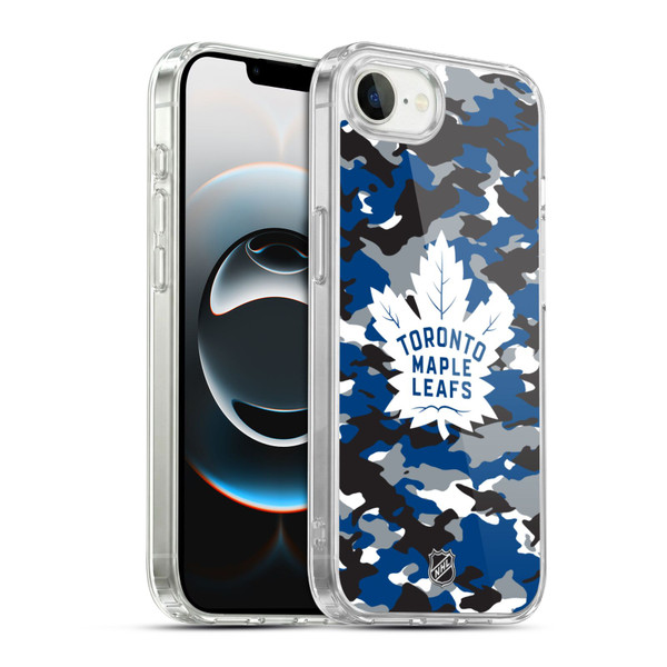NHL Toronto Maple Leafs Camouflage Soft Gel Case for Apple iPhone 16e / Apple iPhone 17e & MagSafe