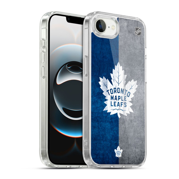 NHL Toronto Maple Leafs Half Distressed Soft Gel Case for Apple iPhone 16e / Apple iPhone 17e & MagSafe