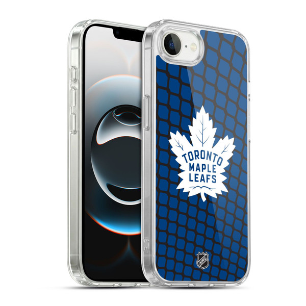 NHL Toronto Maple Leafs Net Pattern Soft Gel Case for Apple iPhone 16e / Apple iPhone 17e & MagSafe