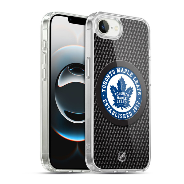 NHL Toronto Maple Leafs Puck Texture Soft Gel Case for Apple iPhone 16e / Apple iPhone 17e & MagSafe