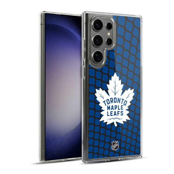 NHL Toronto Maple Leafs Net Pattern Soft Gel Case for Samsung Galaxy S23 Ultra 5G & MagSafe