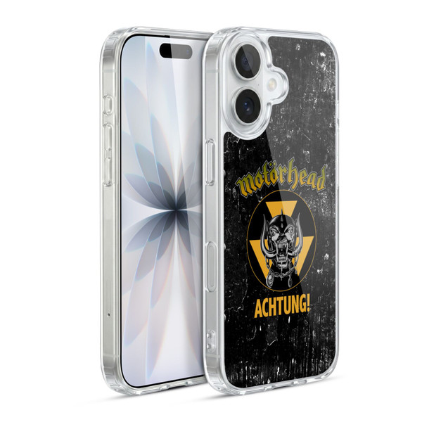Motorhead Logo Achtung! Soft Gel Case for Apple iPhone 17