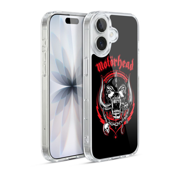 Motorhead Logo Everything Louder Than Everything Else Soft Gel Case for Apple iPhone 17