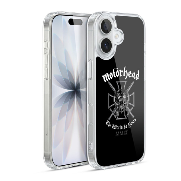 Motorhead Logo The World Is Yours Soft Gel Case for Apple iPhone 17