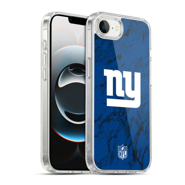 NFL New York Giants Graphics Coloured Marble Soft Gel Case for Apple iPhone 16e / Apple iPhone 17e & MagSafe