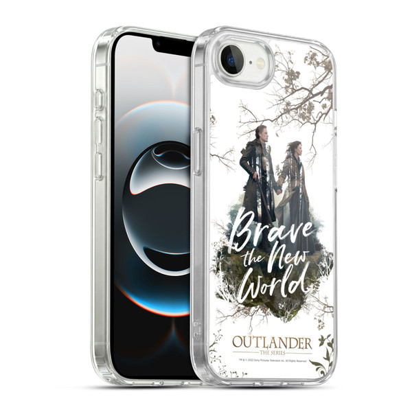 Outlander Composed Graphics Brave The New World Soft Gel Case for Apple iPhone 16e / Apple iPhone 17e & MagSafe
