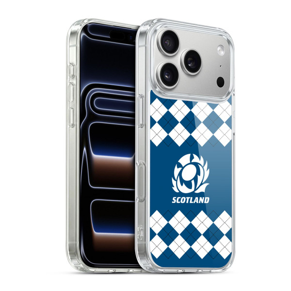 Scotland Rugby Logo 2 Argyle Soft Gel Case for Apple iPhone 17 Pro