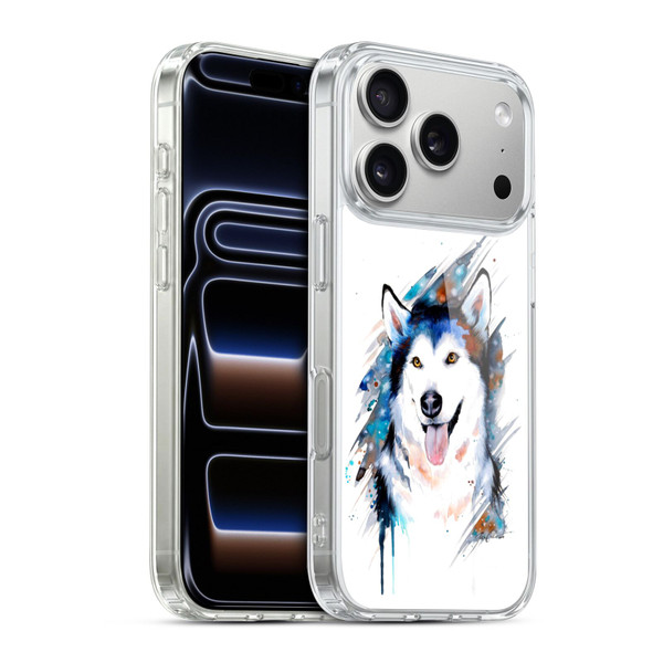 Pixie Cold Animals Husky Soft Gel Case for Apple iPhone 17 Pro