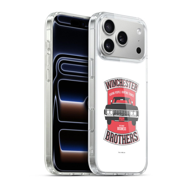 Supernatural Vectors Winchester Brothers 2 Soft Gel Case for Apple iPhone 17 Pro Max