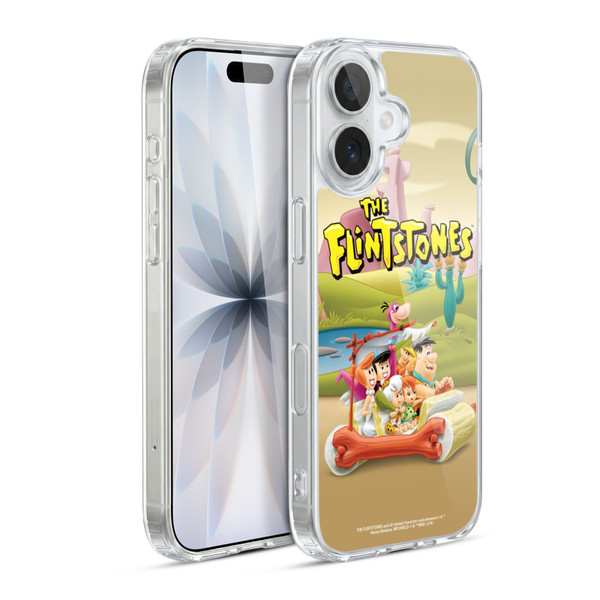 The Flintstones Characters Stone Car Soft Gel Case for Apple iPhone 17