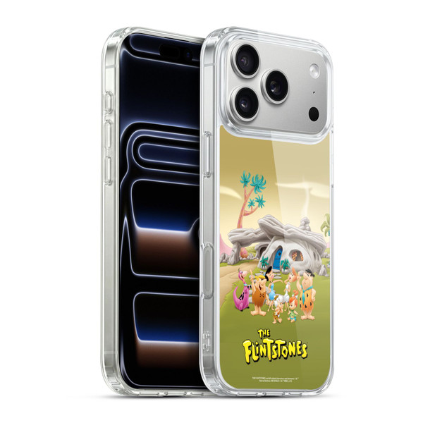 The Flintstones Characters Stone House Soft Gel Case for Apple iPhone 17 Pro Max