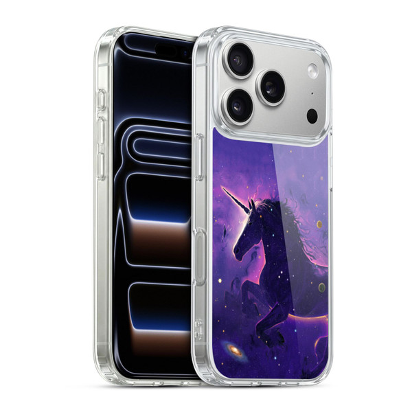 Vincent Hie Key Art Unicorn Nebula Soft Gel Case for Apple iPhone 17 Pro