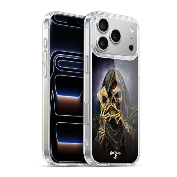 Alchemy Gothic Skull And Cards Reaper's Ace Soft Gel Case for Apple iPhone 17 Pro Max