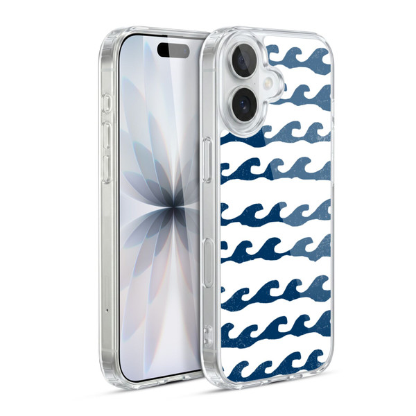 Andrea Lauren Design Sea Animals White Waves Soft Gel Case for Apple iPhone 17