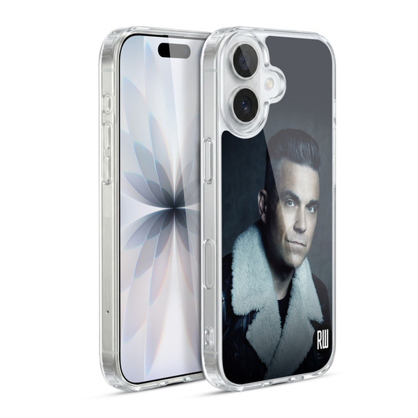 Robbie Williams Calendar Leather Jacket Soft Gel Case for Apple iPhone 17