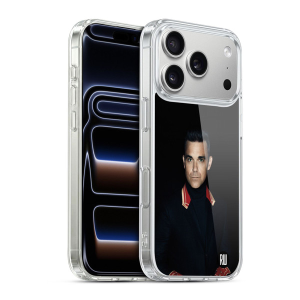 Robbie Williams Calendar Portrait Soft Gel Case for Apple iPhone 17 Pro